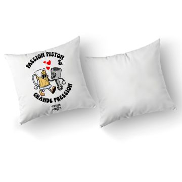 Coussin "passion piston et grande pression"