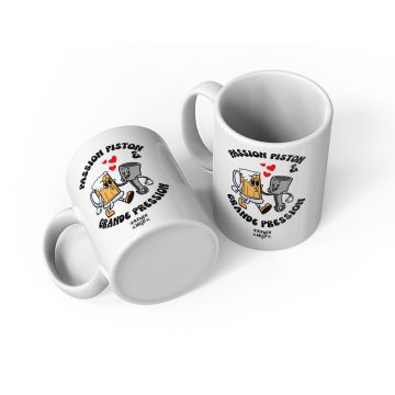 Mug "passion piston et grande pression"