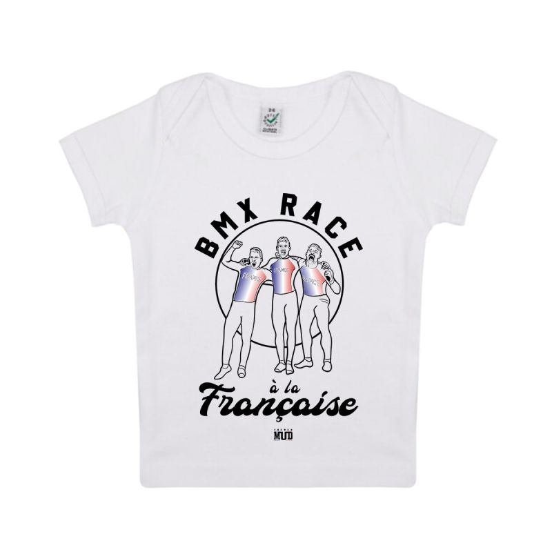 T-shirt "BMX race a la francaise" Bebe BIO